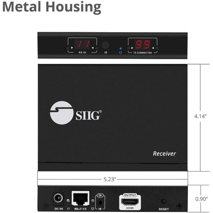 Siig Hdmi 2.0 4K60Hz Over Ip Extender / Matrix With Ir - Receiver