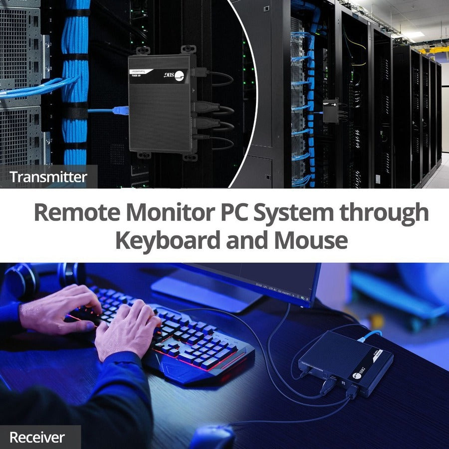 Siig Hdmi 2.0 Kvm Over Cat6 Extender With Loopout & S/Pdif