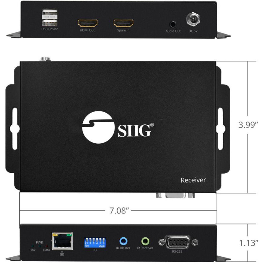 Siig Hdmi 2.0 Over Ip Matrix And Video Wall 4Kx2K@60Hz - Receiver