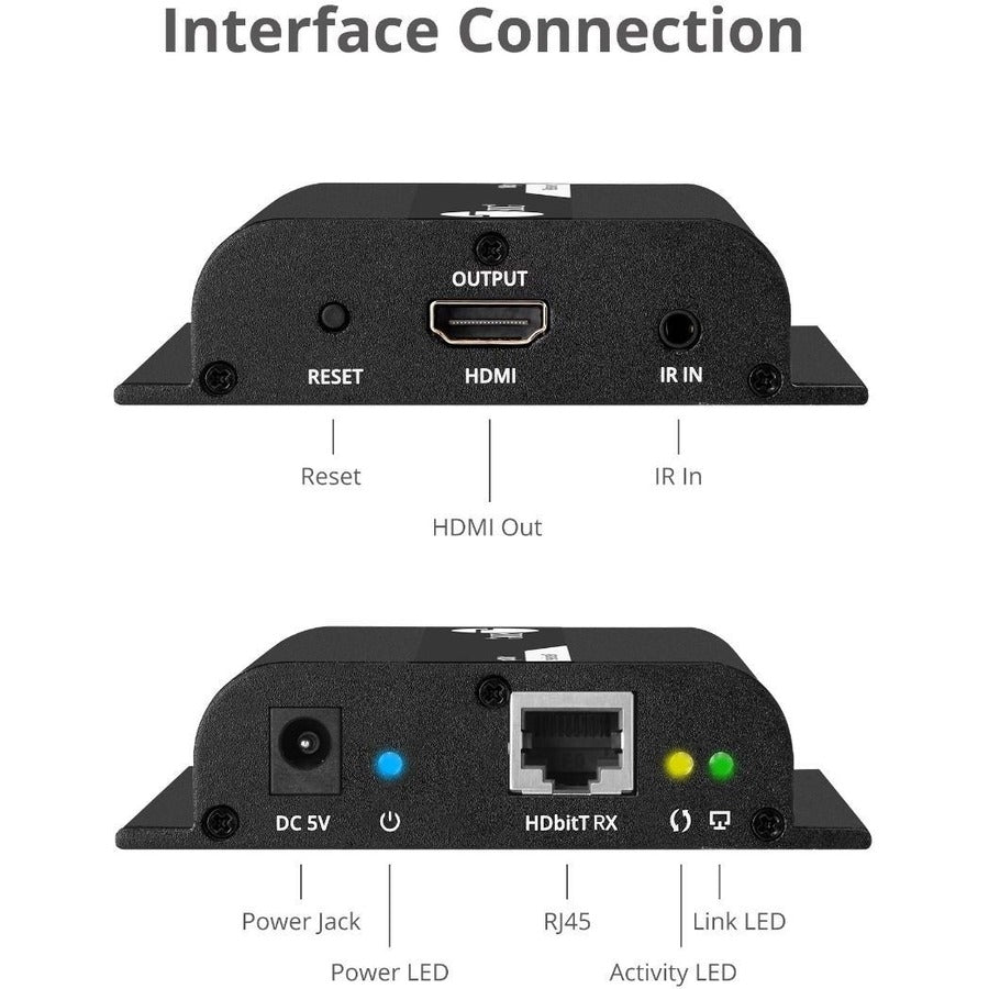 Siig Hdmi Hdbitt Over Ip Extender With Ir - Receiver