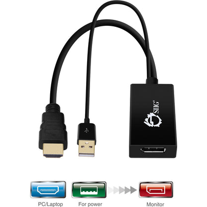 Siig Hdmi To Displayport 4K Ultra Hd Converter