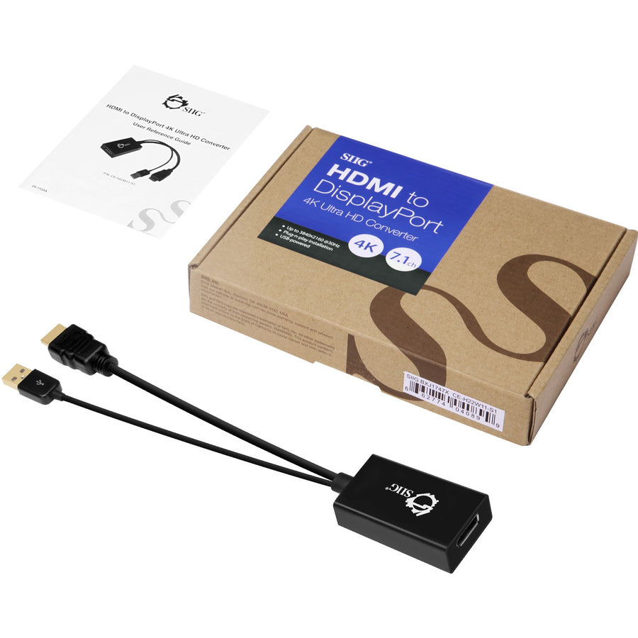 Siig Hdmi To Displayport 4K Ultra Hd Converter