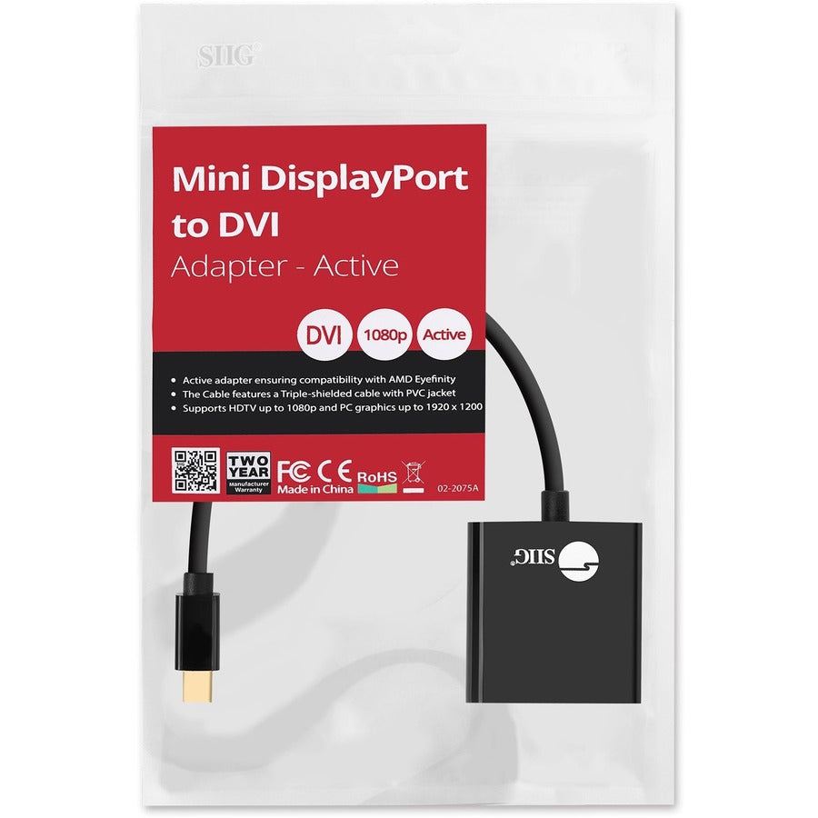 Siig Mini Displayport To Dvi Adapter - Active