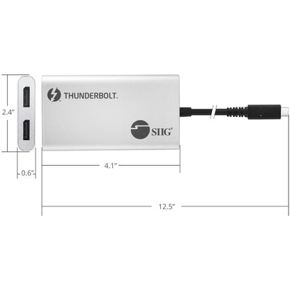 Siig Thunderbolt 3 To Dual Dp 1.2 Adapter