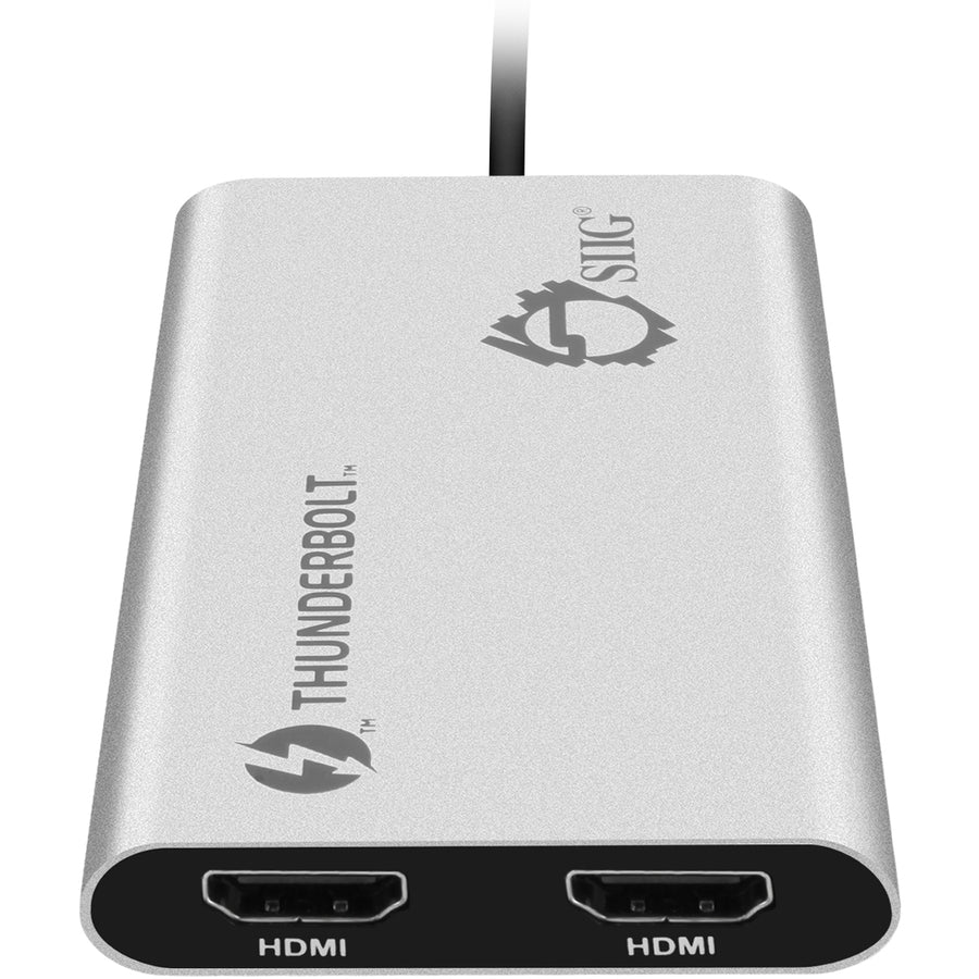 Siig Thunderbolt V3 To Dual Hdmi Adapter - Hdmi 2.0