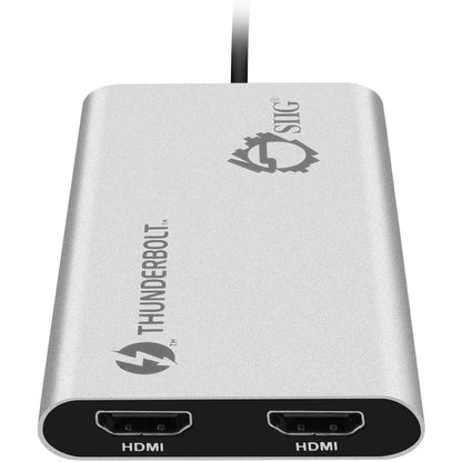 Siig Thunderbolt V3 To Dual Hdmi Adapter - Hdmi 2.0