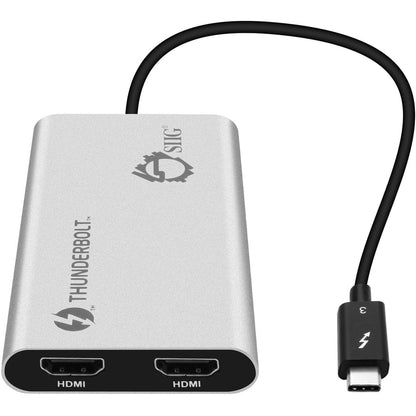 Siig Thunderbolt V3 To Dual Hdmi Adapter - Hdmi 2.0