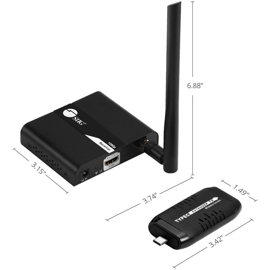 Siig Type-C Wireless Extender Kit Full Hd 1080P - 30M