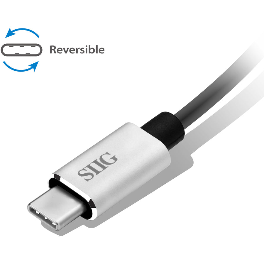 Siig Usb-C 2-In-1 Card Reader For Sd & Micro Sd - Silver