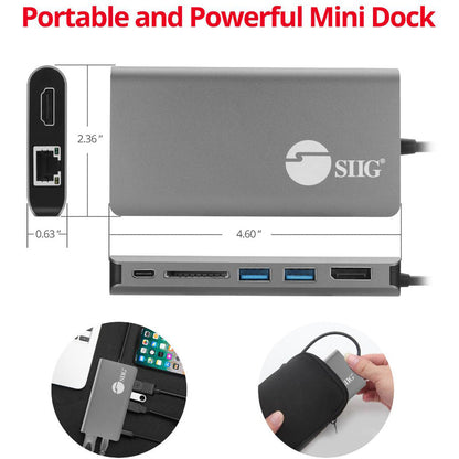 Siig Usb-C Mst Video With Hub, Lan And Pd 3.0 Docking