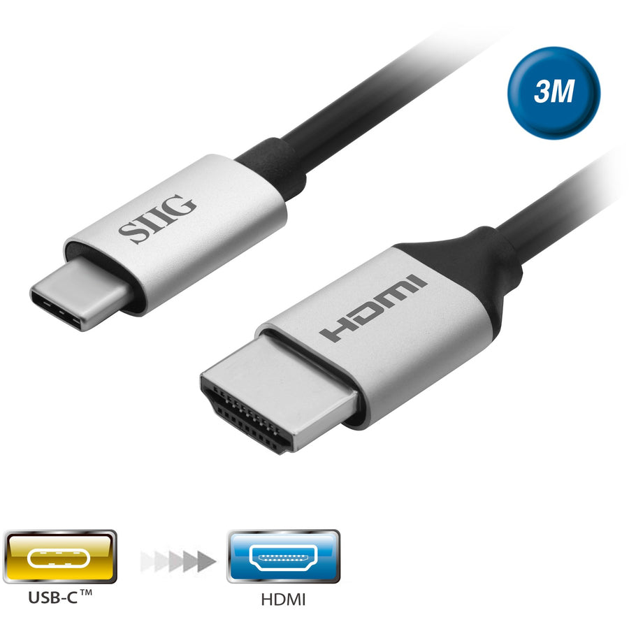 Siig Usb-C To Hdmi 4K 60Hz Active Cable - 3M