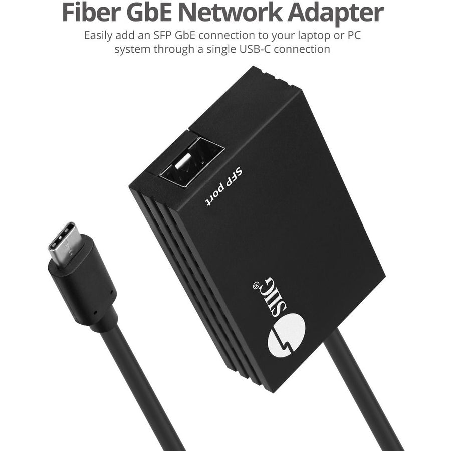 Siig Usb-C To Sfp Gigabit Ethernet Adapter