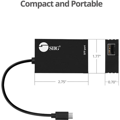 Siig Usb-C To Sfp Gigabit Ethernet Adapter