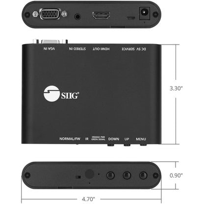 Siig Vga & Audio To Hdmi Scaler Converter