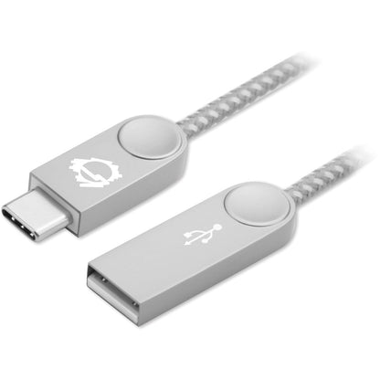 Siig Zinc Alloy Usb-C To Usb-A Charging & Sync Braided Cable - 3.3Ft, 2-Pack