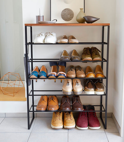 Six-Tier Shoe Rack (34" H) - Steel