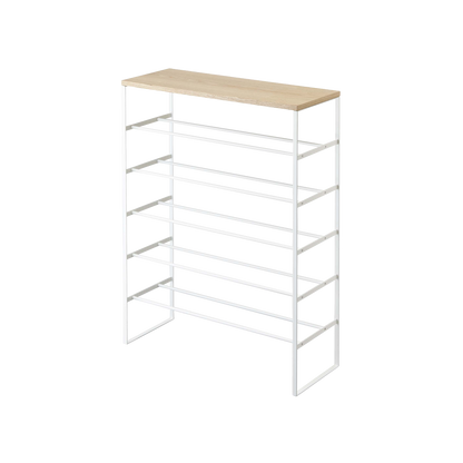 Six-Tier Shoe Rack (34" H) - Steel