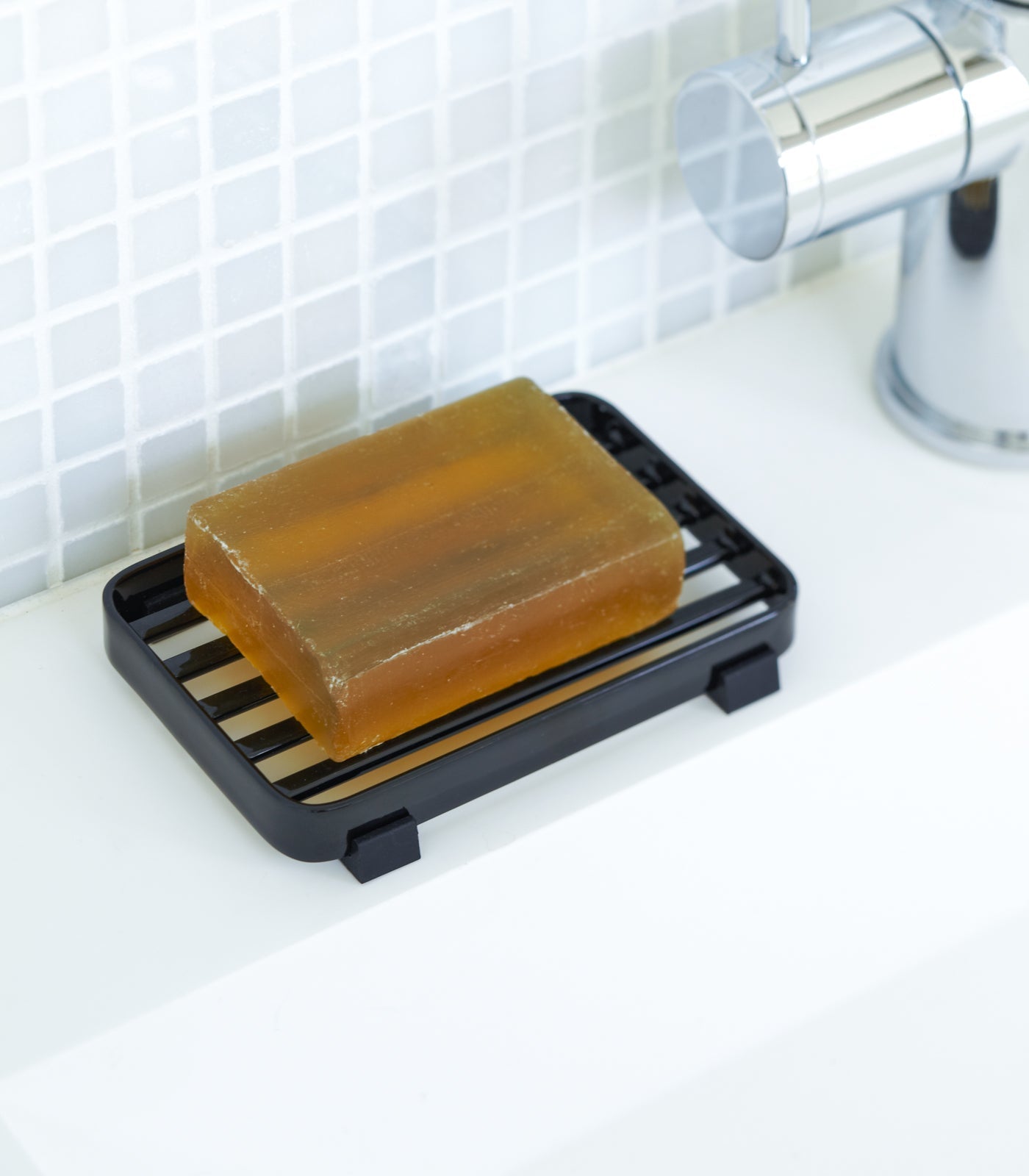 Slotted Soap Tray - Steel