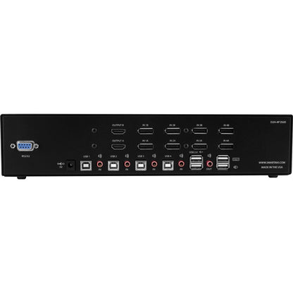 Smartavi 8-Port Displayport In And 2-Port Hdmi Out Kvm Switch