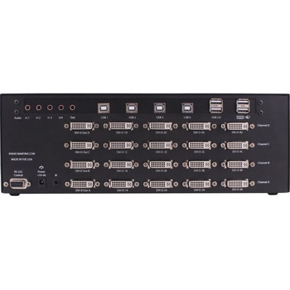 Smartavi Dvn-4Quad-Dl Dual-Link, 4X4 Dvi-D, Usb 2.0, Audio Switch