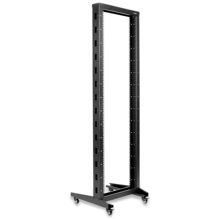 SolidRack 2-Post 42U Server Rack with Casters - Cold-rolled Steel CRS ...