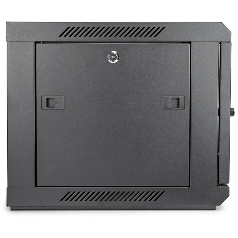 Solidrack 6U Rack Enclosure,Tempered Glass Window - Black