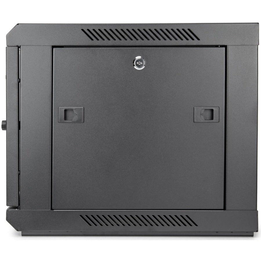 Solidrack 6U Rack Enclosure,Tempered Glass Window - Black