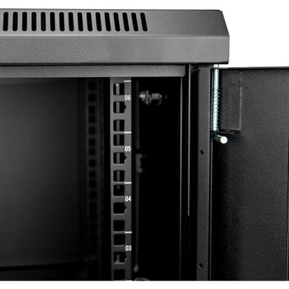 Solidrack 6U Rack Enclosure,Tempered Glass Window - Black