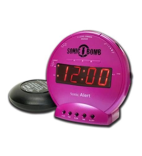Sonic Bomb Alarm Clock Pink SA-SBB500SSP