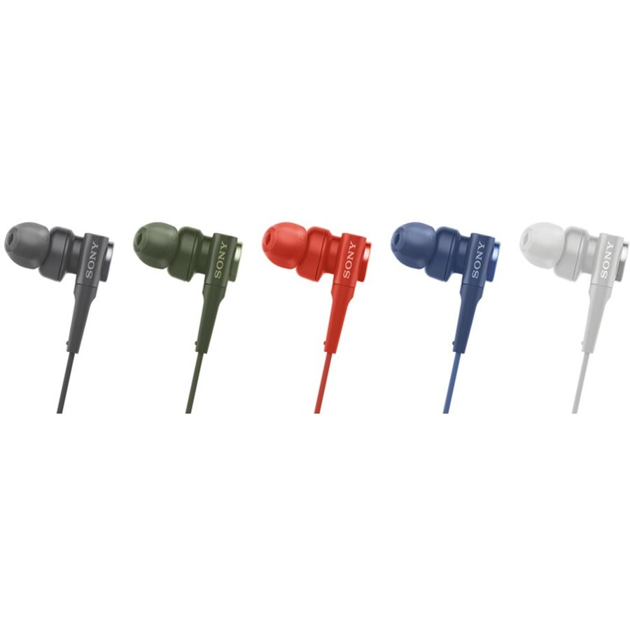 Sony MDR-XB55AP In-Ear Headphones With Bass Booster, Mic & Remote – 3.5mm Wired, Black/Grey