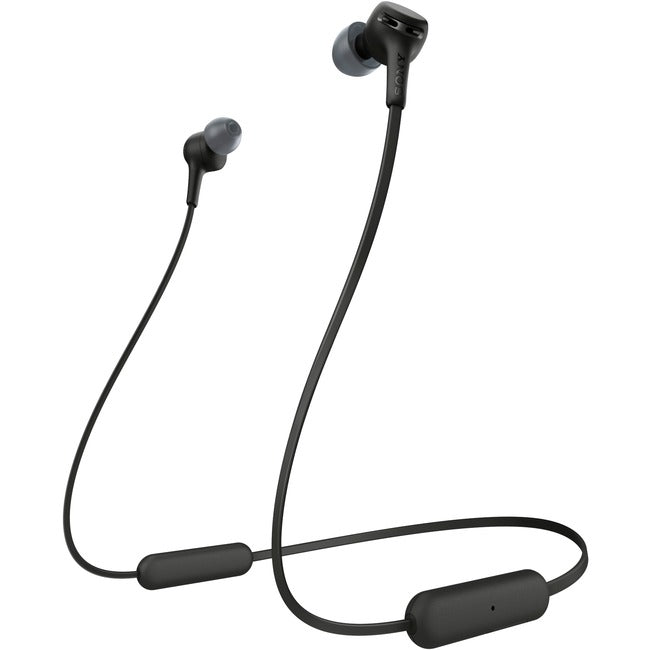 Sony Wi-Xb400 - Earphones With Mic - In-Ear - Behind-The-Neck Mount - Bluetooth - Wireless - Black