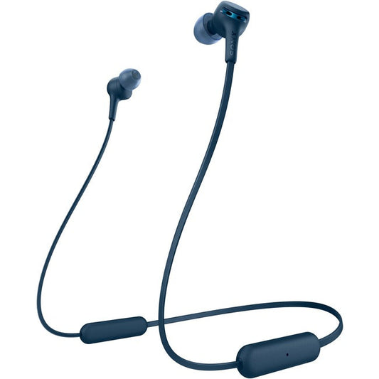 Sony Wi-Xb400 - Earphones With Mic - In-Ear - Behind-The-Neck Mount - Bluetooth - Wireless - Blue