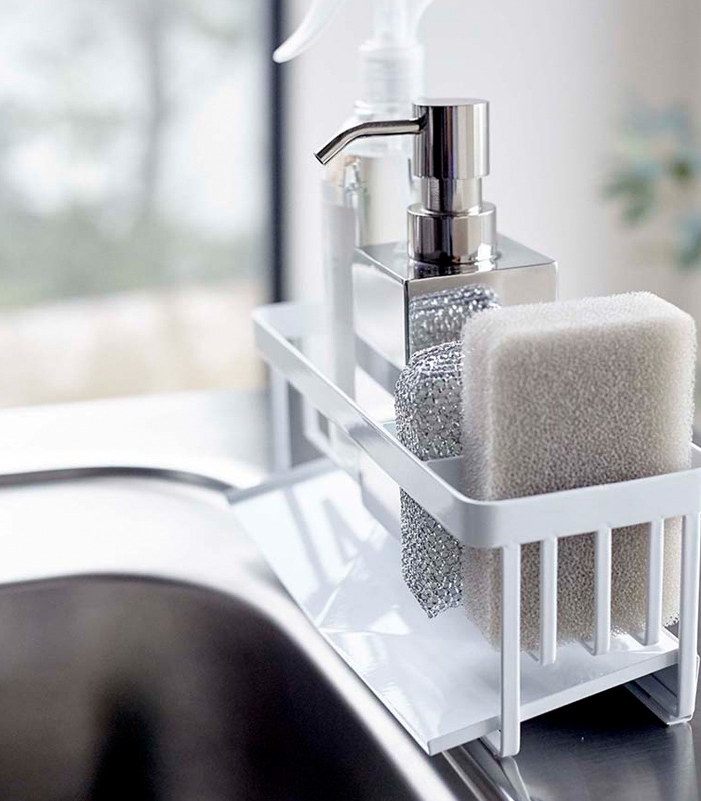 Sponge & Bottle Holder - Steel