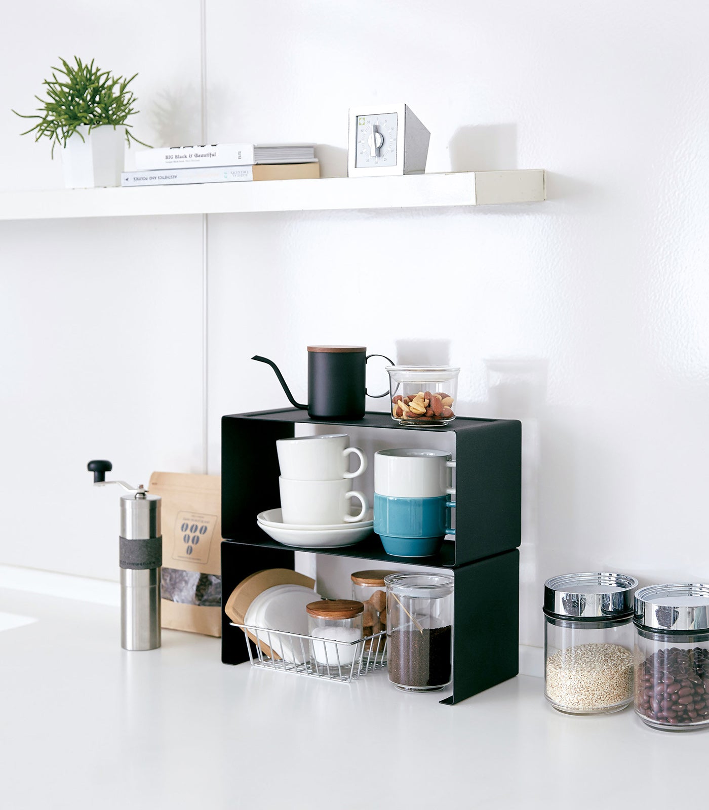 Stackable Countertop Shelf - Two Sizes - Steel