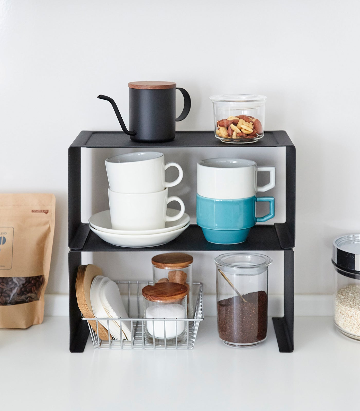 Stackable Countertop Shelf - Two Sizes - Steel