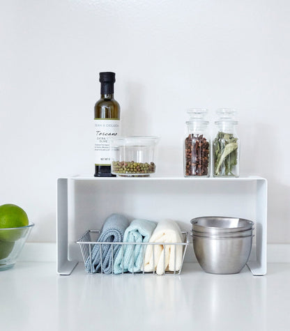 Stackable Countertop Shelf - Two Sizes - Steel