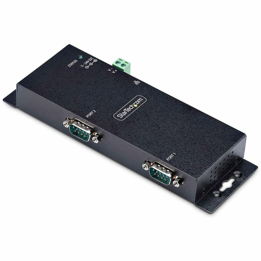 StarTech.com 2-Port Serial to Ethernet Adapter, IP Serial Device Serve