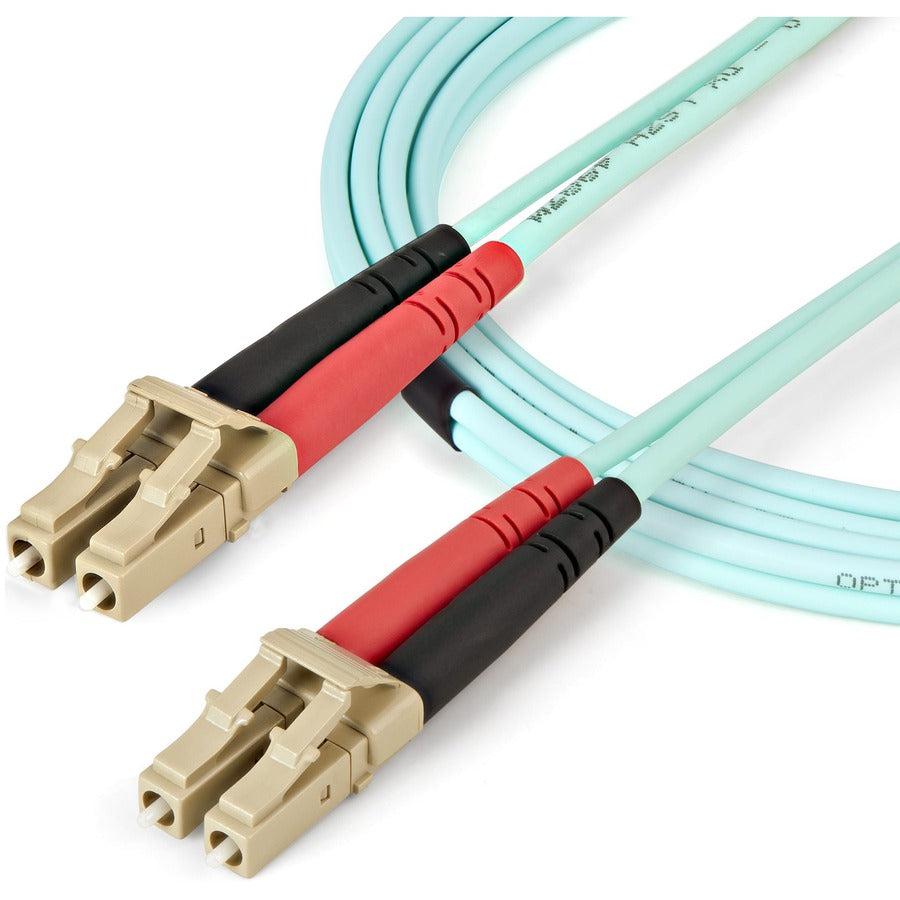 StarTech.com 25m (82ft) LC/UPC to LC/UPC OM4 Multimode Fiber Optic Cable, 50/125&micro;m L