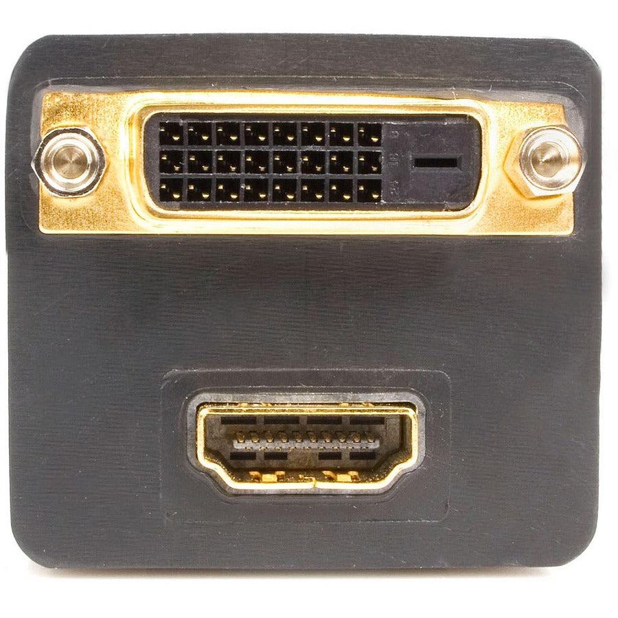 Startech.Com 1 Ft Dvi-D To Dvi-D & Hdmi Splitter Cable - M/F