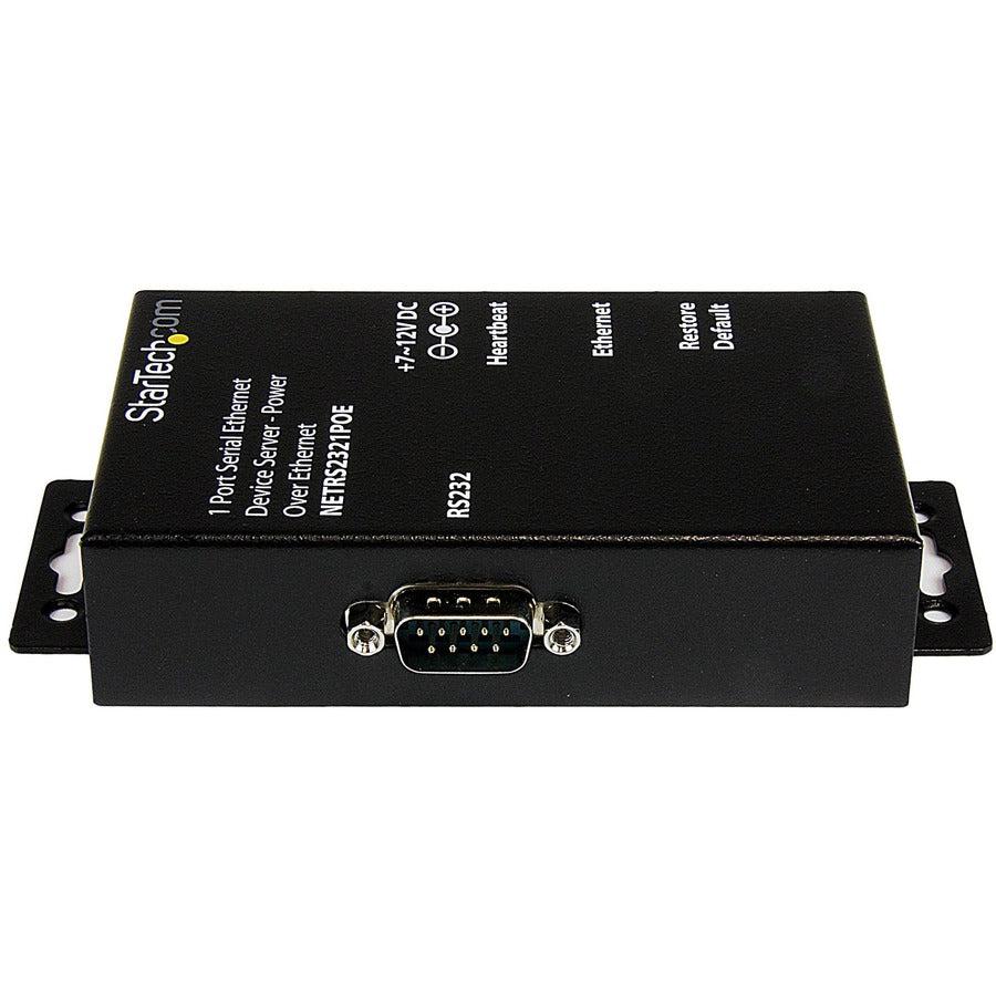 Startech.Com 1 Port Rs232 Serial Ethernet Device Server - Poe Power Over Ethernet