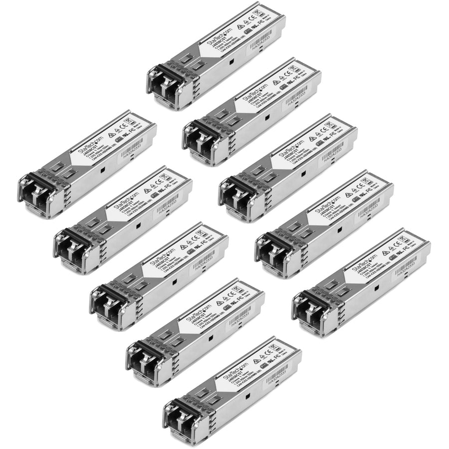 Startech.Com 10 Pack Hpe J4858C Compatible Sfp Module - 1000Base-Sx - 1Gbe Multi Mode Fiber Optic