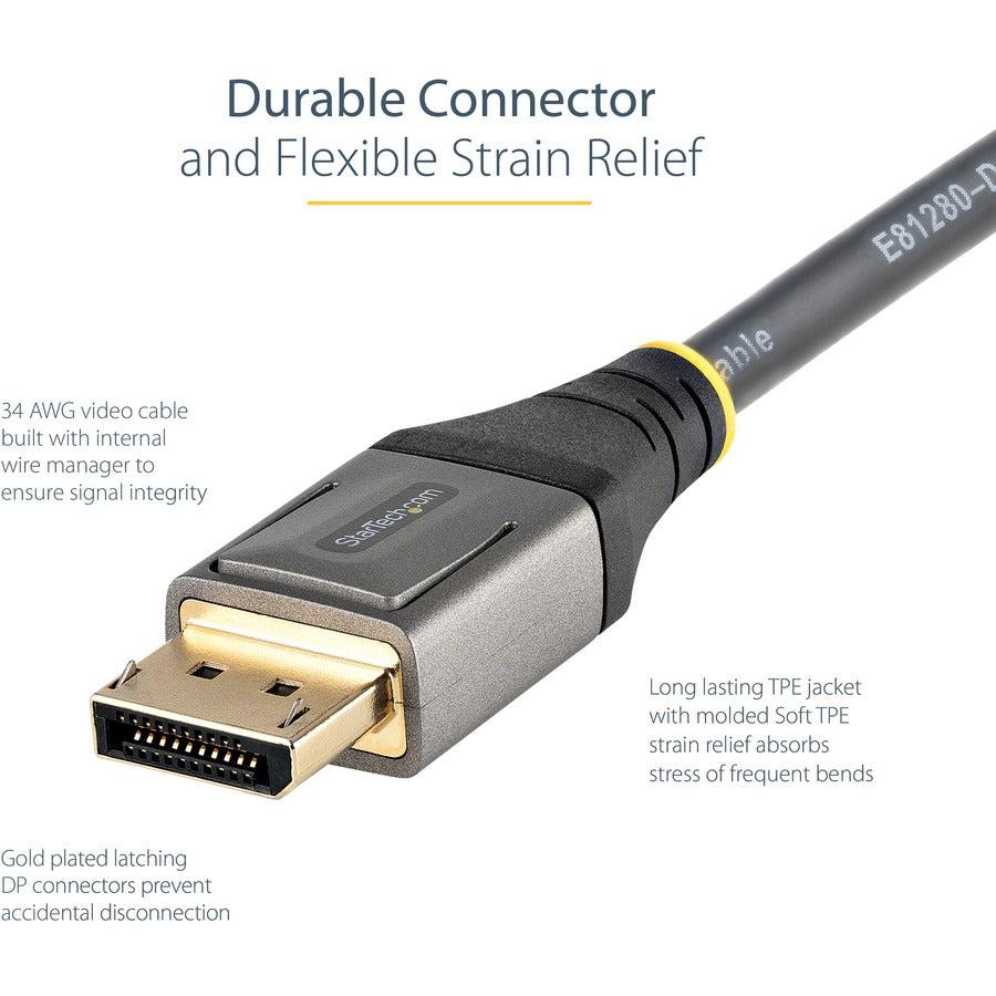 Startech.Com 13Ft (4M) Vesa Certified Displayport 1.4 Cable - 8K 60Hz Hdr10 - Ultra Hd 4K 120Hz