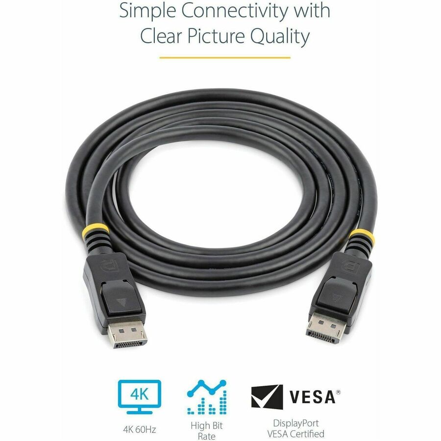 Startech.Com 15Ft (5M) Displayport 1.2 Cable - 4K X 2K Ultra Hd Vesa Certified Displayport Cable -