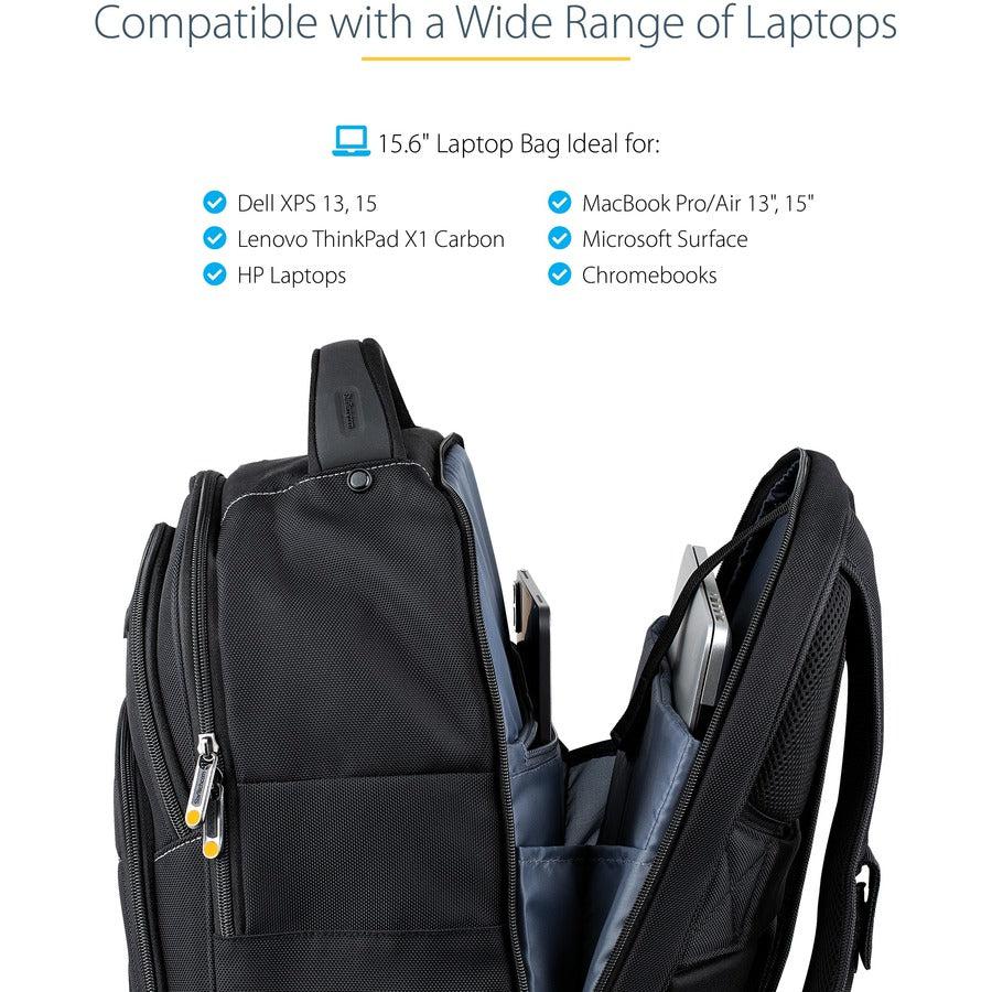 Startech.Com 15.6" Laptop Backpack With Removable Accessory Organizer Case - Professional It Tech
