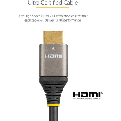 Startech.Com 16Ft (5M) Hdmi 2.1 Cable 8K - Certified Ultra High Speed Hdmi Cable 48Gbps - 8K 60Hz/4K