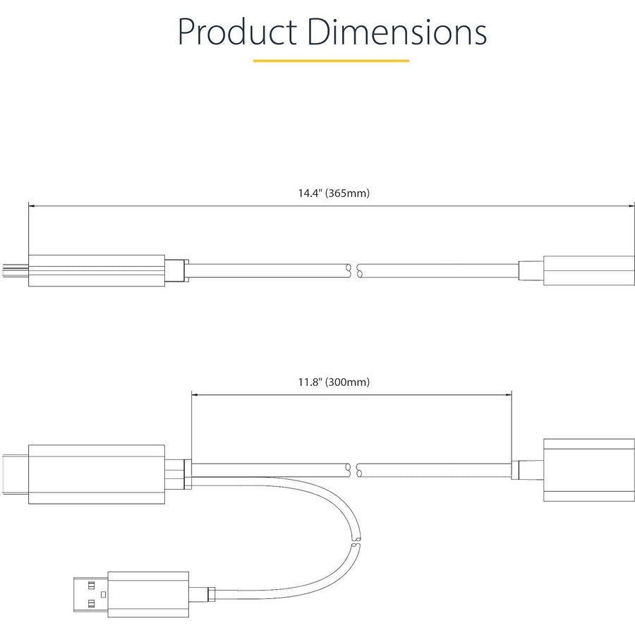 Startech.Com 1Ft (30Cm) Hdmi To Displayport Adapter, 4K 60Hz Hdr Hdmi Source To Dp Monitor, Usb Bus Powered, Hdmi 2.0 To Displayport 1.2