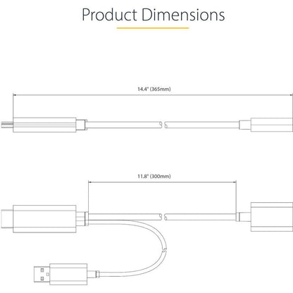 Startech.Com 1Ft (30Cm) Hdmi To Displayport Adapter, 4K 60Hz Hdr Hdmi Source To Dp Monitor, Usb Bus Powered, Hdmi 2.0 To Displayport 1.2