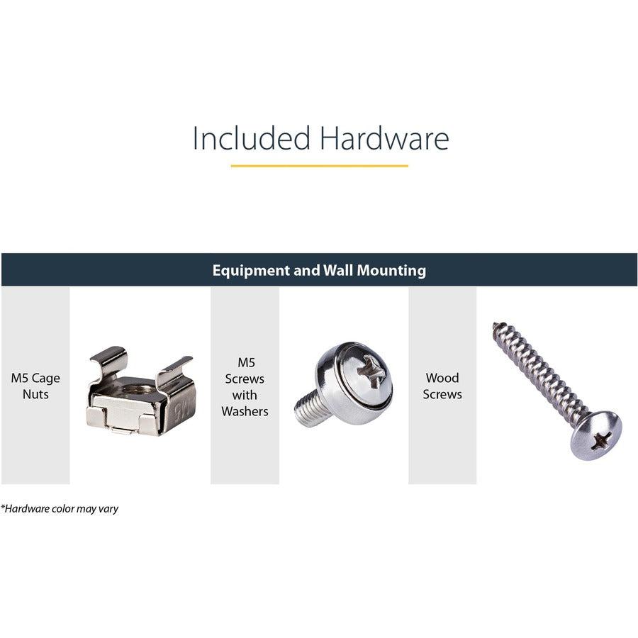 Startech.Com 1U 19In Steel Vertical Wall Mount Equipment Rack Bracket