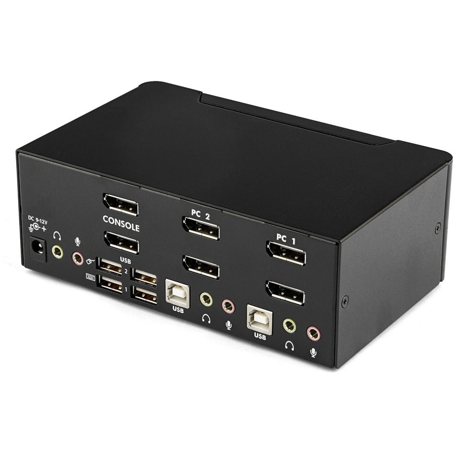 Startech.Com 2-Port Displayport Dual-Monitor Kvm Switch - 4K 60Hz