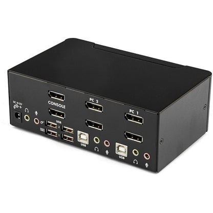 Startech.Com 2 Port Dual Displayport Usb Kvm Switch With Audio & Usb 2.0 Hub